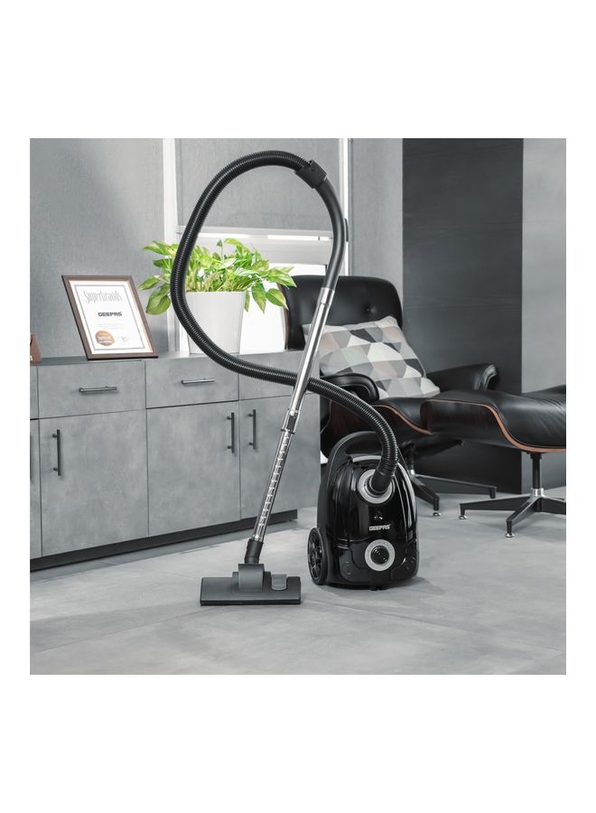 GEEPAS Vacuum Cleaner 3 L Dust Bag Capacity 5 M Cord Length Speed Control Function Powerful Suction And Low Noise Design Perfect For Home Office Apartments Pedal ON/OFF 2200 W GVC19033 Black - Image 5