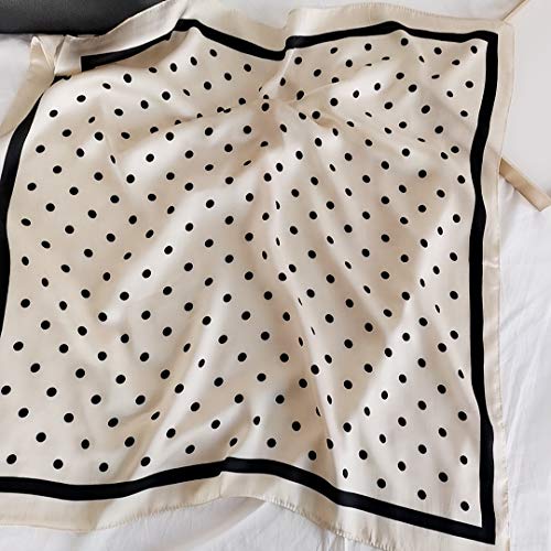 FONYVE Silk Feeling Scarf Medium Square Satin Head Wrap for Women 27.5 inches - Image 2