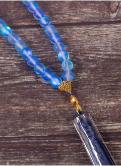 The Black Pearl Accessories Fabulous Blue Opal Stone Prayer Bead of 33 Beads  - Image 3