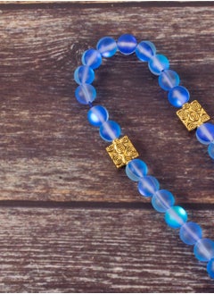 The Black Pearl Accessories Fabulous Blue Opal Stone Prayer Bead of 33 Beads  - Image 2