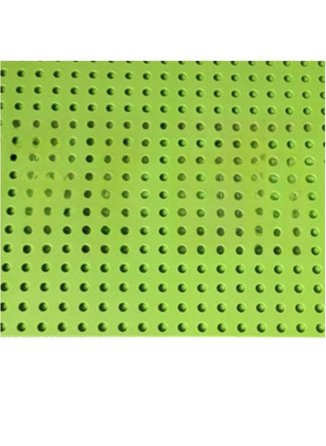 24*24 Rounded Large Particle Building Block Floor 572 Hole Educational Institution Wall 38.4*38.4cm-Color:572 Fillet [fruit Green]]-Specifications:38.4*38.4cm
