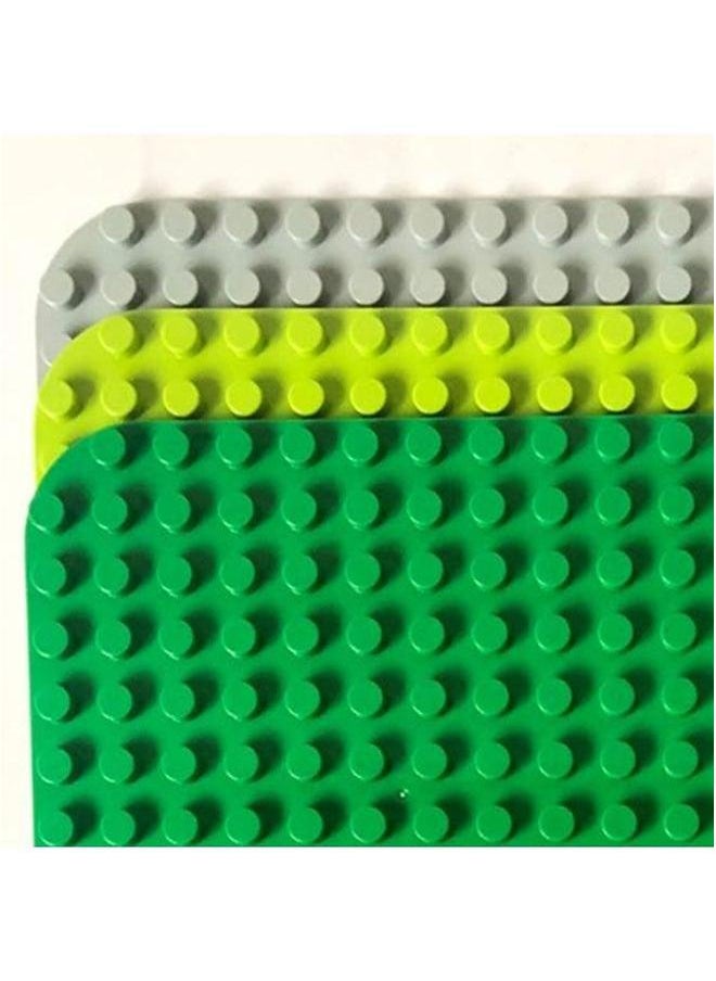 24*24 Rounded Large Particle Building Block Floor 572 Hole Educational Institution Wall 38.4*38.4cm-Color:572 Fillet [fruit Green]]-Specifications:38.4*38.4cm