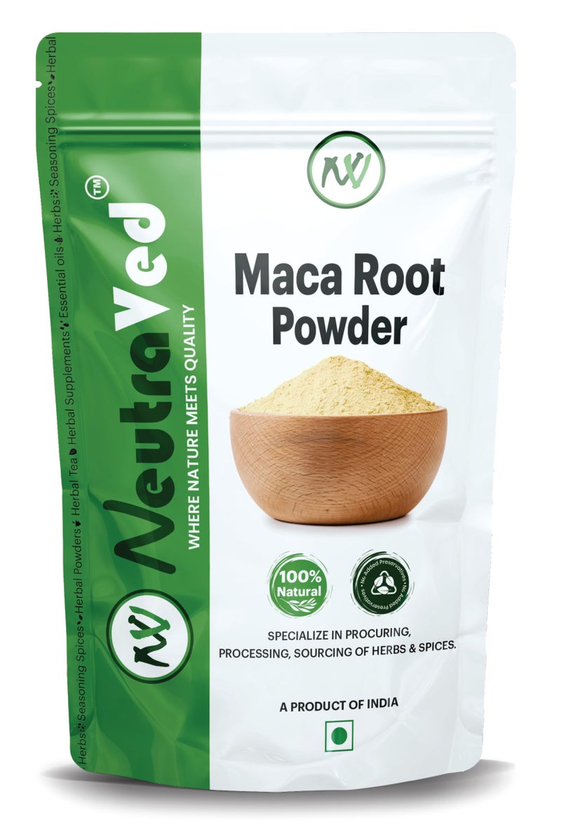 NeutraVed 100% Natural Maca Root Powder -50g | Pure Peruvian Superfood (Lepidium Meyenii) | Natural Adaptogen for Energy, Stamina, Mood & Hormonal Balance | Non-GMO, Vegan & Gluten Free | Zipper Standup Pouch - Image 1