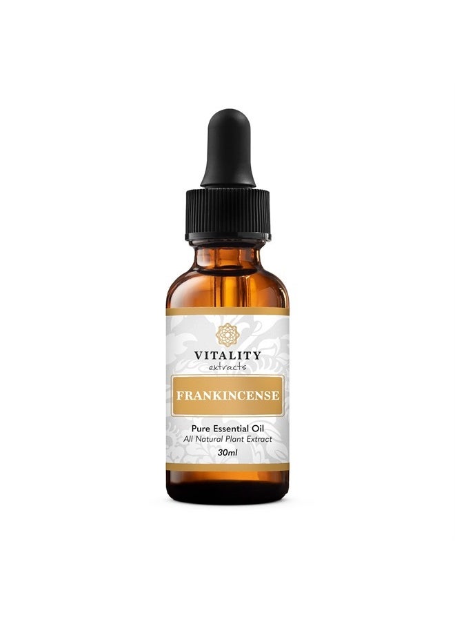 Vitality Extracts - Frankincense Essential Oil - 30ml, Boswellia Serrata, Aromatherapy, Skin Care, Natural Calm, Stress Relief, Yoga, Comfort - Image 1