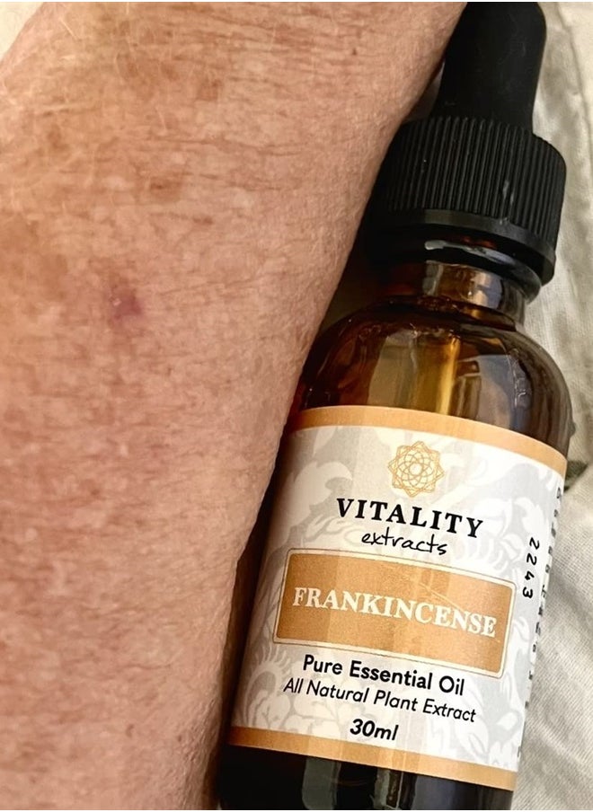 Vitality Extracts - Frankincense Essential Oil - 30ml, Boswellia Serrata, Aromatherapy, Skin Care, Natural Calm, Stress Relief, Yoga, Comfort - Image 1