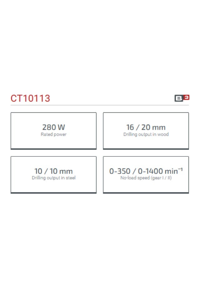 Crown CT10113 professional drill 280 w 10 mm - Image 4