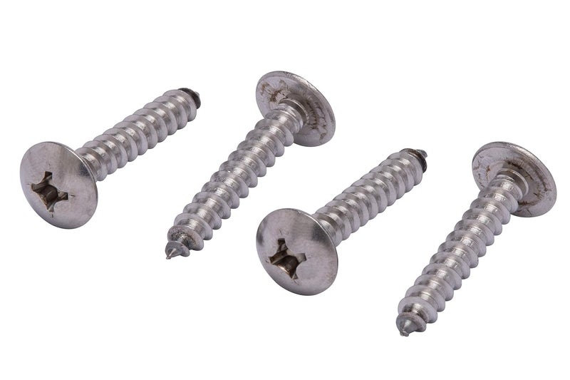 Bolt Dropper No. 12 x 1-1/4" Stainless Truss Head Phillips Wood Screw, (25 pc), 18-8 (304) Stainless Steel Sheet Metal Screws, Type A Point, Plain Finish by - Image 5