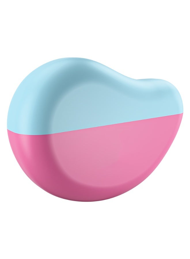 HOMESTAR Washable Lint Roller Reusable Pet Hair Remover Strong Sticky Roller Portable Fuzz Sweeper For Home Office , Down and Hair, Paper Scraps, Food Scraps, and Fine Dust,10.2x7.3x3 cm (Pink/Blue) - Image 1