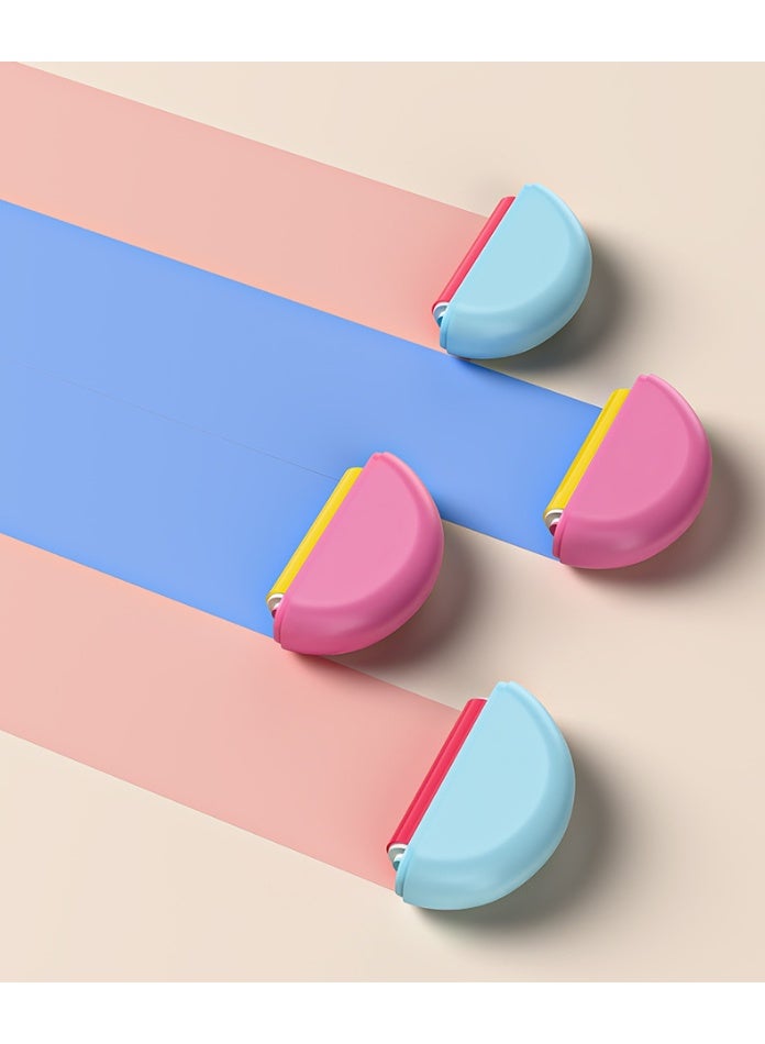 HOMESTAR Washable Lint Roller Reusable Pet Hair Remover Strong Sticky Roller Portable Fuzz Sweeper For Home Office , Down and Hair, Paper Scraps, Food Scraps, and Fine Dust,10.2x7.3x3 cm (Pink/Blue) - Image 4