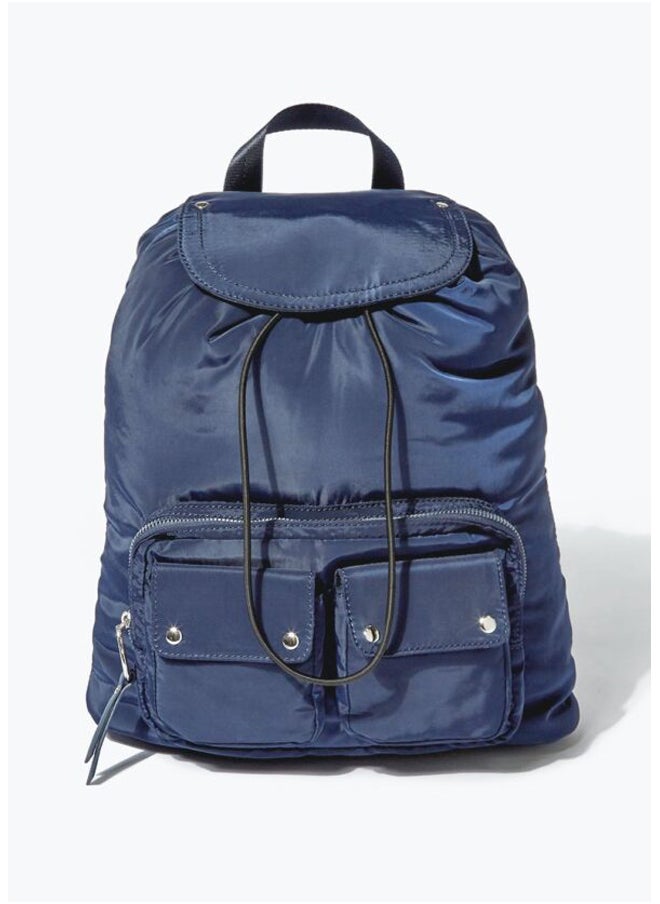 Matalan - Navy Drawstring Backpack - Image 1
