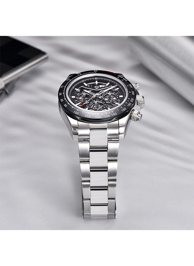 PAGANI DESIGN - Skeleton Watches for Men Automatic Mechanical Watch 40mm Sapphire Glass Stainless Steel Wrist Watch - Image 1