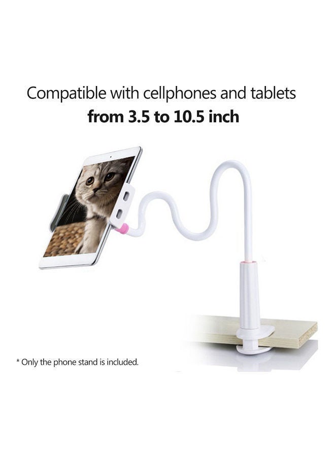 NIBEMINENT Lazy Phone Stand Desk Bedside Support White - Image 5