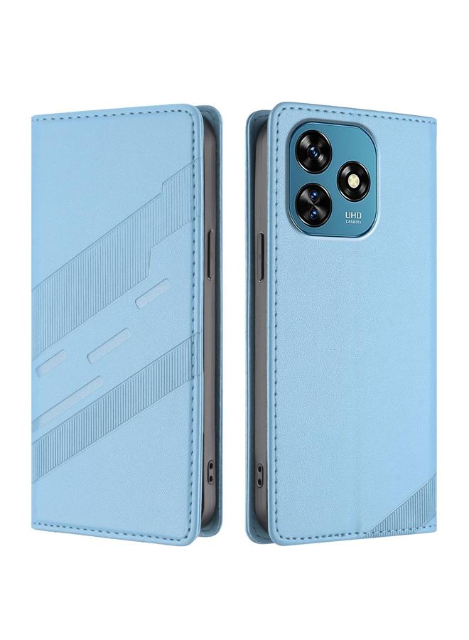 erorex Case For Oukitel C51 Embossed Multi-functional Wallet Retro Leather Phone Case - Image 2