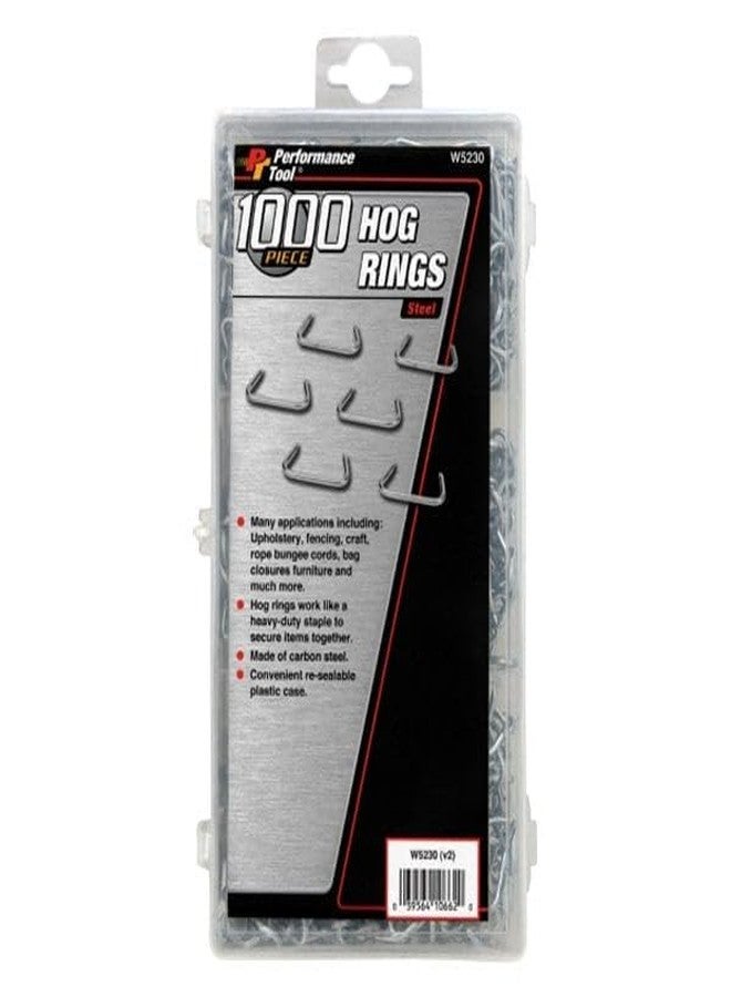 Performance Tool W5230 1,000pc Steel Hog Ring for: Upholstery, fencing, craft, rope, bungee cords, bag closures, crab pots, furniture and much more - Image 3