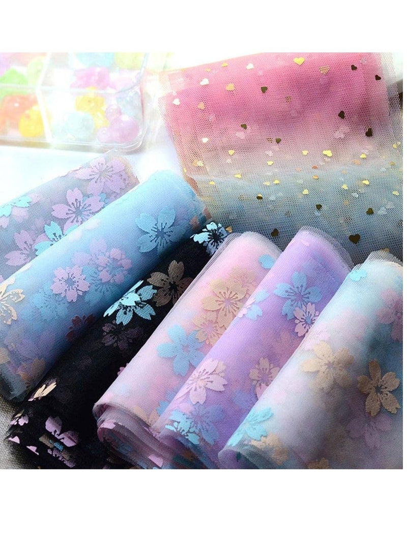 Generic - Sakura Tulle Rolls 6 inch x 10 Yards Purple Tulle Rolls Spool Fabric Tutu for DIY Skirts Wedding Gift Tutu Skirt Sewing Crafting Fabric Wedding Birthday Ribbon - Image 1