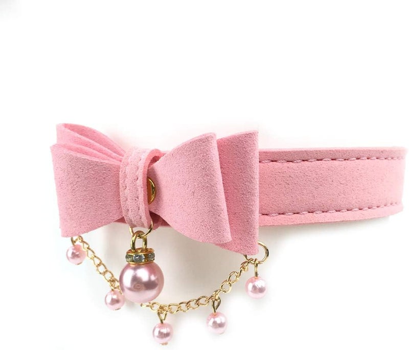 Intimate Lover Bell Choker Collar Necklace Lolita Bow Collar Cat Kitty Velvet Necklace - Image 5