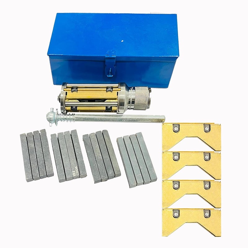 RAHISH TOOLS Engine Cylinder Hone Kit 45mm to 65mm Adjustable Handheld Honing Machine Tool Kit with 16 Stones Sizes 3" x5/16 x5/16 - Works for Mid-Size to Larger Car Engines - Image 1