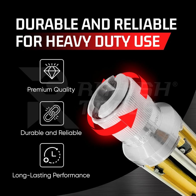 RAHISH TOOLS Engine Cylinder Hone Kit 45mm to 65mm Adjustable Handheld Honing Machine Tool Kit with 16 Stones Sizes 3" x5/16 x5/16 - Works for Mid-Size to Larger Car Engines - Image 3