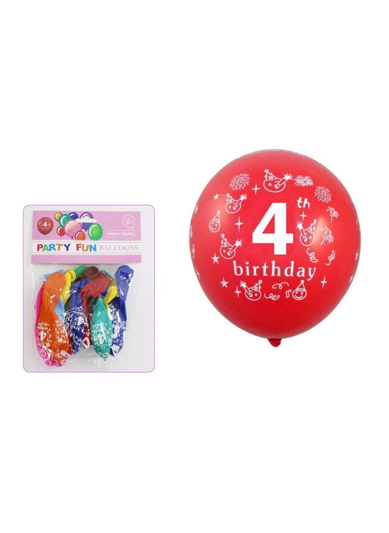 بارتي فن بالون عيد ميلاد سعيد رقم -4 - Image 2