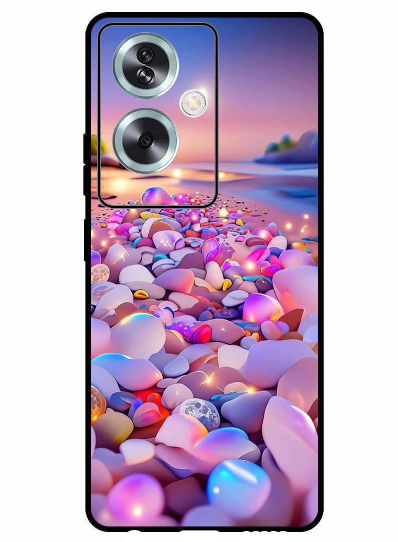 Theodor Protective Case Anti Scratch Shock Proof Bumper Cover For Oppo A79 5G Glow Stones 3 - Image 1