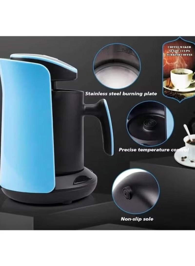 MARADO Turkish coffee maker, easy to use and clean, 4 cups (color may vary) - Image 2