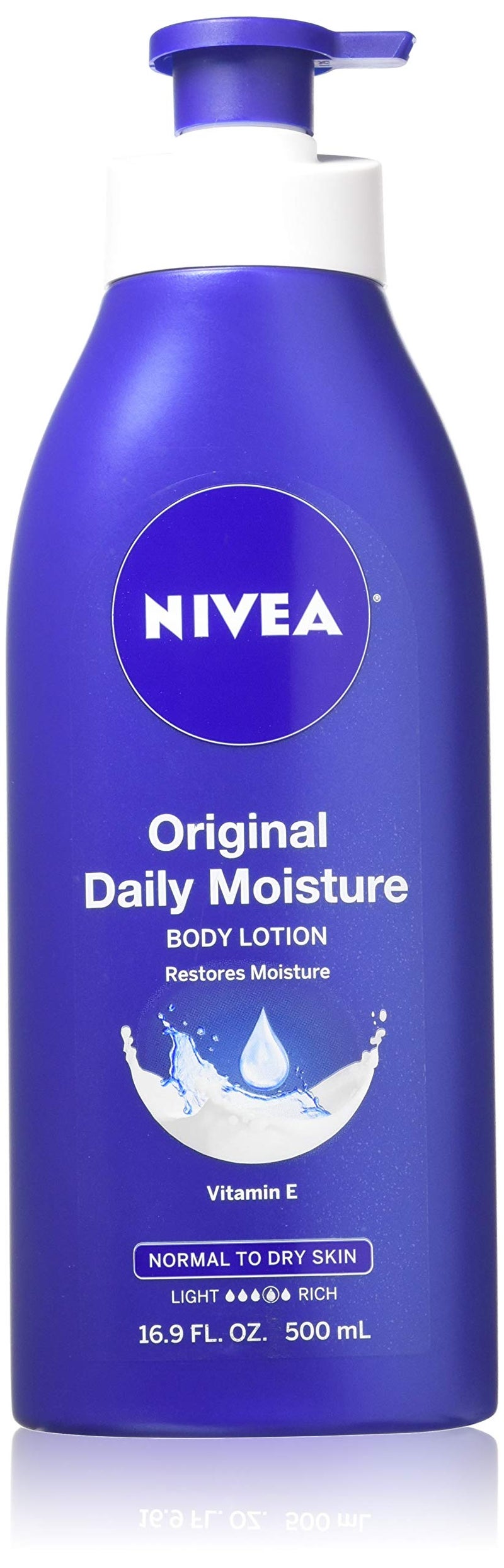 Nivea Lotion Original Daily Moisture 169 Ounce Pump Normal to Dry Skin 500ml 2 Pack