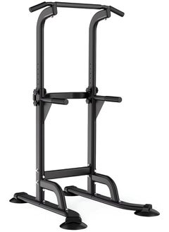 lureonthe Power Tower Dip Station Pull Up Bar for Home Adjustable Height Multifunctional Home Strength Training Fitness Exercise Equipment Simple Installation Home Fitness Equipment  - Image 1