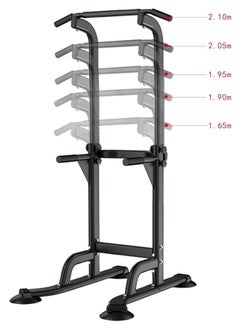 lureonthe Power Tower Dip Station Pull Up Bar for Home Adjustable Height Multifunctional Home Strength Training Fitness Exercise Equipment Simple Installation Home Fitness Equipment  - Image 4