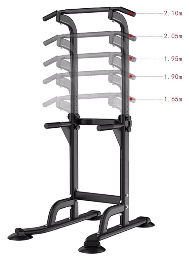 lureonthe Power Tower Dip Station Pull Up Bar for Home Adjustable Height Multifunctional Home Strength Training Fitness Exercise Equipment Simple Installation Home Fitness Equipment  - Image 4