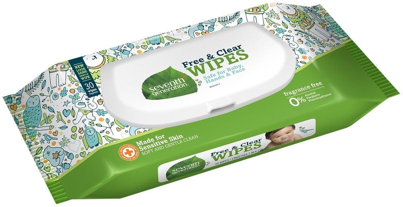 SEVENTH GENERATION Free  Clear Travel Baby Wipes 30Ct 30 CT - Image 1