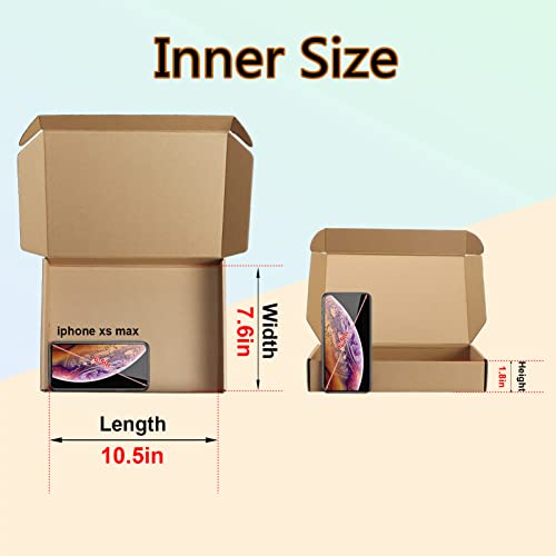 MEBRUDY 11x8x2 Inches Shipping Boxes Pack of 25, Small Corrugated Cardboard Box for Mailing Packing Literature Mailer - Image 3