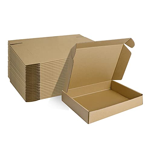 MEBRUDY 11x8x2 Inches Shipping Boxes Pack of 25, Small Corrugated Cardboard Box for Mailing Packing Literature Mailer - Image 1
