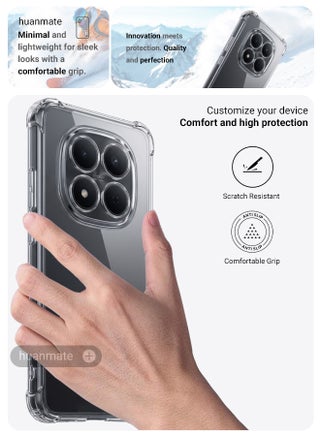 Xiaomi Redmi Note 15 Pro Plus 5G Shock Proof Case Cover - Ultra Clear, Durable & Accurate Cut-outs - Scratch, Dust & Smudge Protection - Clear Silicon Back Cover for Xiaomi Redmi Note 15 Pro Plus 5G - view 3
