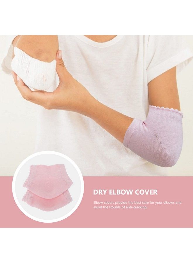 FOMIYES 2 Pairs Elbow Gel Covers Sports Elbow Moisturizing Exfoliating Sleeves Breathable Elbow Protection Cover For Dry Cracked Skin Pain Relief - Image 5