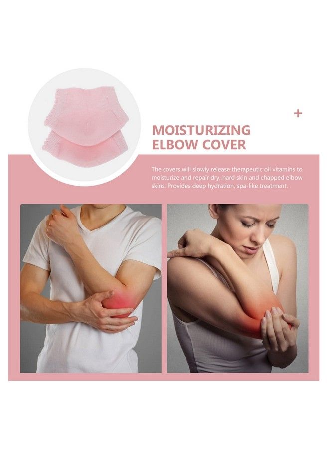 FOMIYES 2 Pairs Elbow Gel Covers Sports Elbow Moisturizing Exfoliating Sleeves Breathable Elbow Protection Cover For Dry Cracked Skin Pain Relief - Image 4