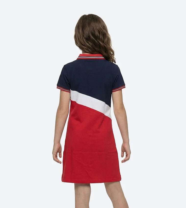 بيفرلي هيلز بولو كلوب Bhpc Kids Navy Blue Mid Dress