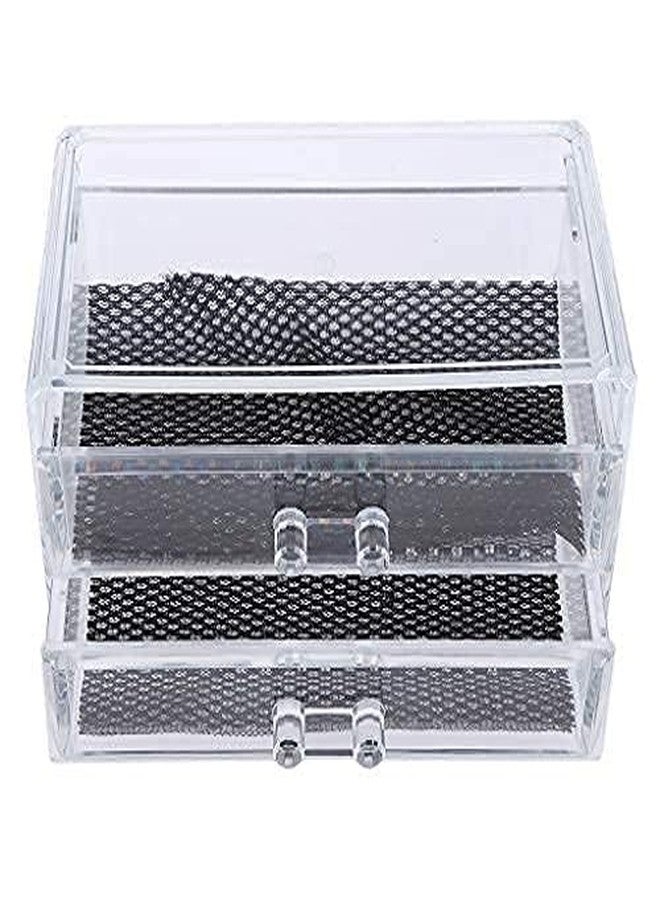 EXPORTTANZA Cosmetic Organizer Box Drawers Storage Plastic Stationary Box | Make Up Organiser For Women - Image 1