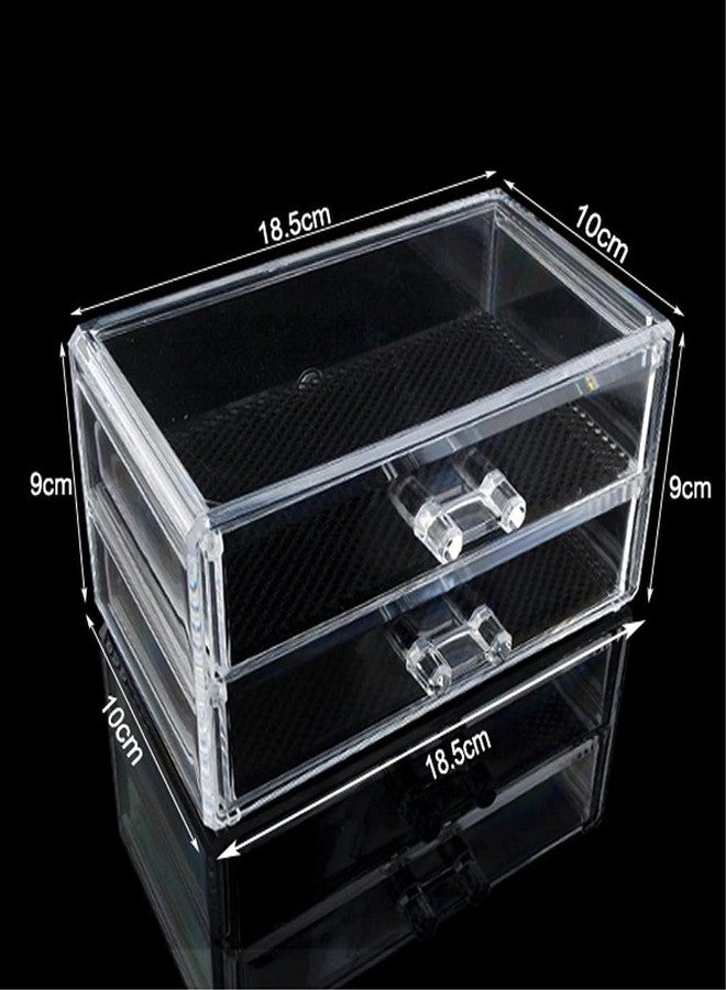 EXPORTTANZA Cosmetic Organizer Box Drawers Storage Plastic Stationary Box | Make Up Organiser For Women - Image 2