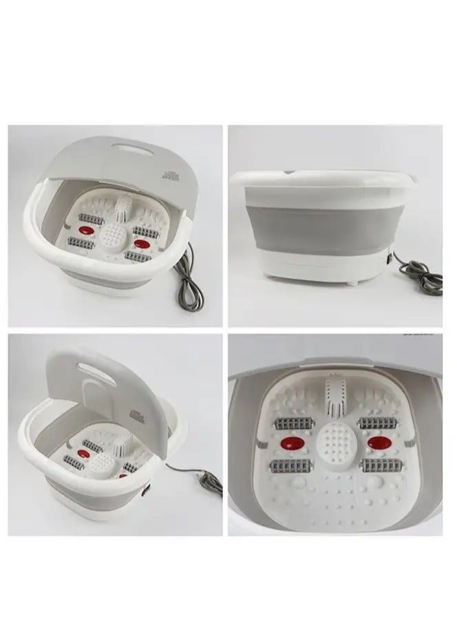 Snooe Foot Massager, Foot Spa Massager with Temperature Control, Vibration and Flowing Bubbles, Foldable Electric Spa Bath Massager with Heat Bubbles and Vibration - Image 5