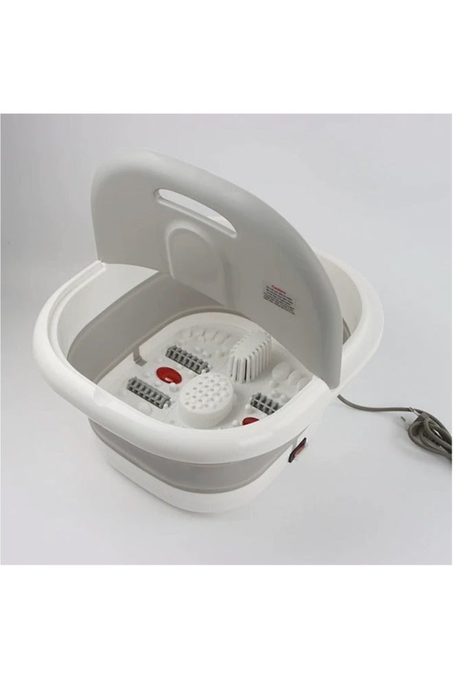 Snooe Foot Massager, Foot Spa Massager with Temperature Control, Vibration and Flowing Bubbles, Foldable Electric Spa Bath Massager with Heat Bubbles and Vibration - Image 3