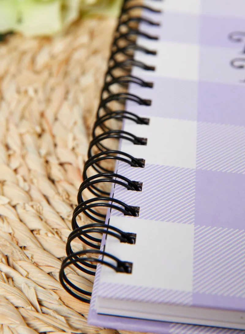 Typo 2021 Lilac Gingham Planner