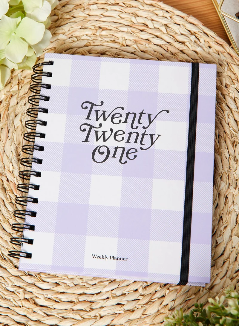 Typo 2021 Lilac Gingham Planner