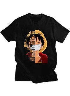 KUYING New ONE PIECE Cartoon Print T-shirt 