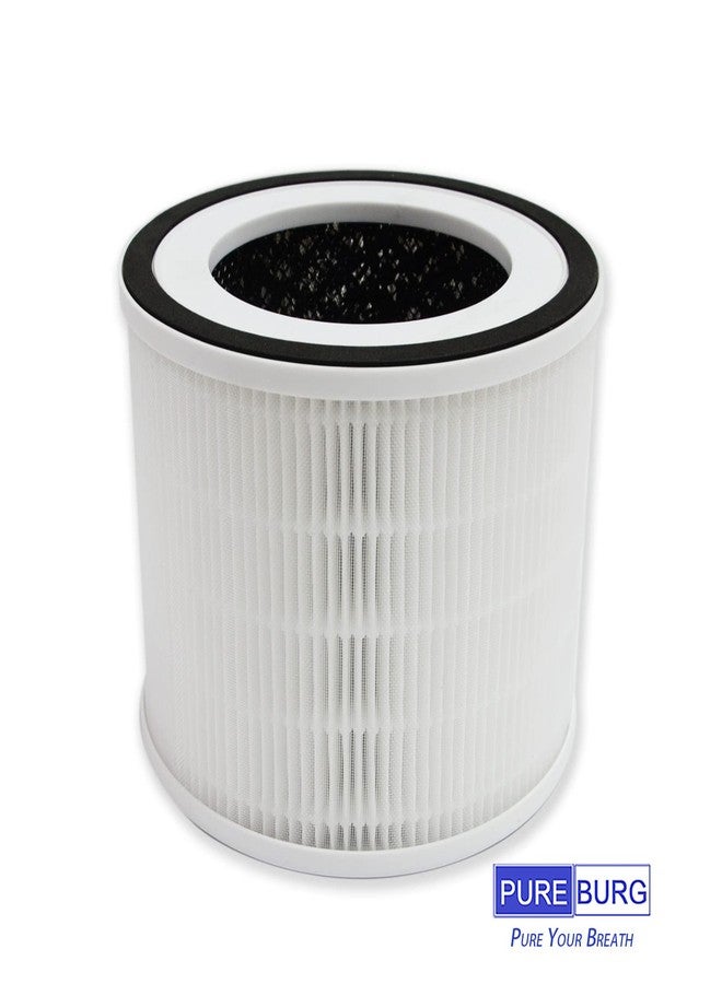 PUREBURG فلاتر بديلة من بيوربيرغ متوافقة مع أجهزة تنقية الهواء هيموكس H06 وأفلويا غالا، عبوة من قطعتين H13 فلتر كربون نشط بتقنية هيبا الحقيقية، ترشيح ثلاثي المراحل - Image 4