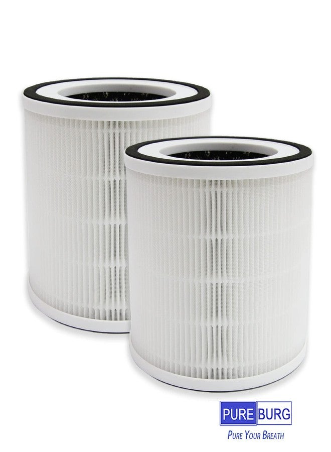 PUREBURG فلاتر بديلة من بيوربيرغ متوافقة مع أجهزة تنقية الهواء هيموكس H06 وأفلويا غالا، عبوة من قطعتين H13 فلتر كربون نشط بتقنية هيبا الحقيقية، ترشيح ثلاثي المراحل - Image 5