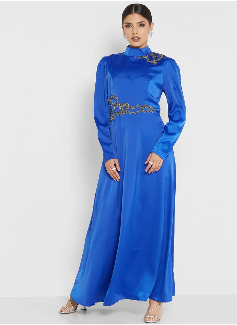 Khizana Embellished A-Line Dress