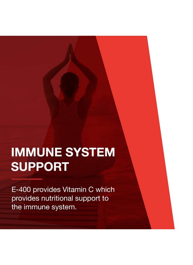 Protocol For Life Balance بروتوكول E400 فيتامين E مزيج توكوفيرول وسيلينيوم 100 ميكروغرام 120 كبسولة لينة  - Image 4