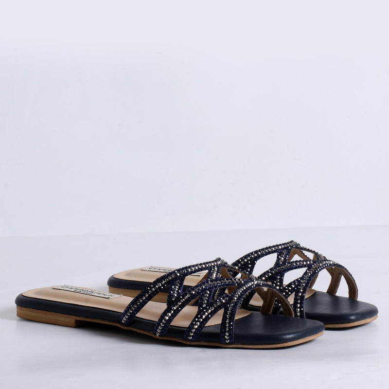 Crystalicious Fiona Luxurious Rhinestones Sandals Handcrafted by Artisans Effortless Glamour for Every Occasion - Image 3