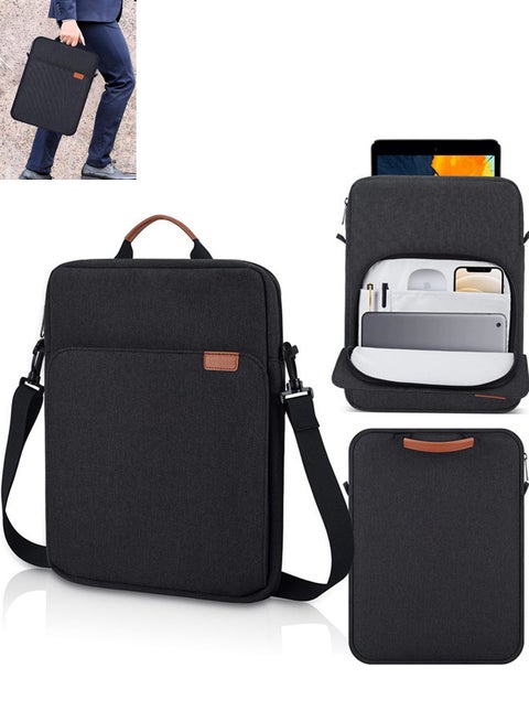 12.9 بوصة لوح الأكياس كيس مع حزام الكتف، مقبض حقيبة الحمل، حقائب الكمبيوتر المحمول 13 بوصة آي باد برو إم 4 & إير إم 2/M3 2025, آي باد برو 12.9, ماك بوك سطح الهواء كمبيوتر محمول