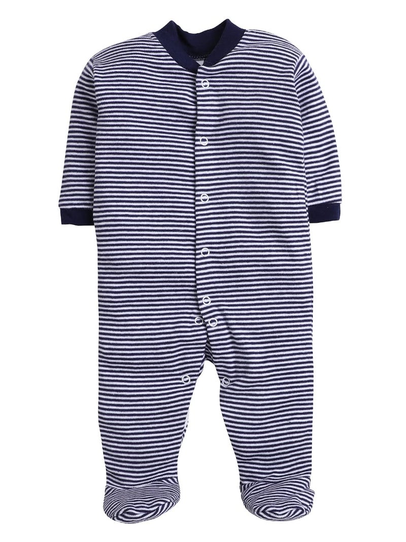 EIO 100% Cotton Baby Rompers Sleepsuits Jumpsuits Night Suits for Newborn Baby Boys & Girls | Soft Infant Bodysuit | Pack of 3 Kids Rompers - Image 4